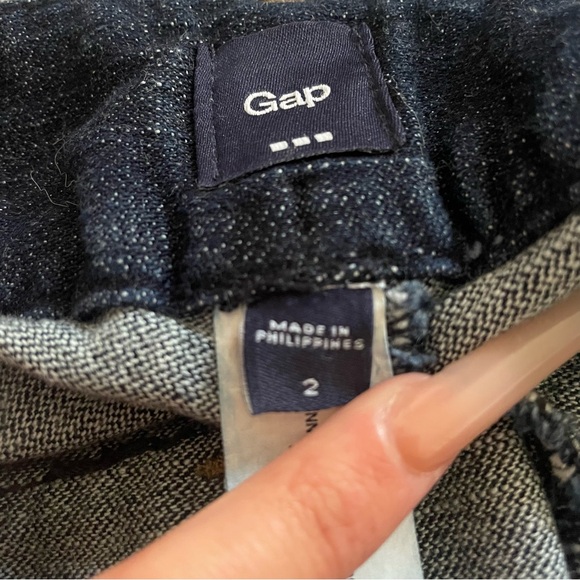 low rise flare dark navy denim jeans - Picture 3 of 3